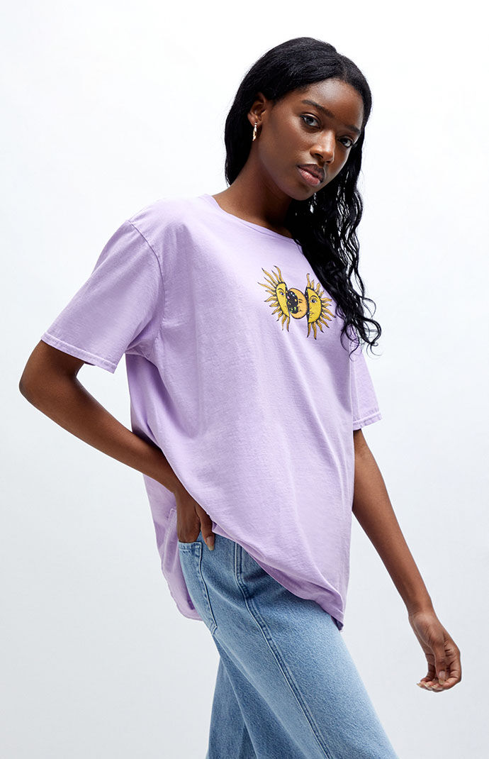 Sun and moon oversized t shirt clearance