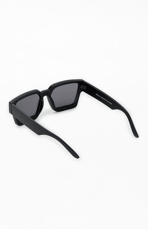Pacsun Black Square Frame Sunglasses | Pacsun display picture 3