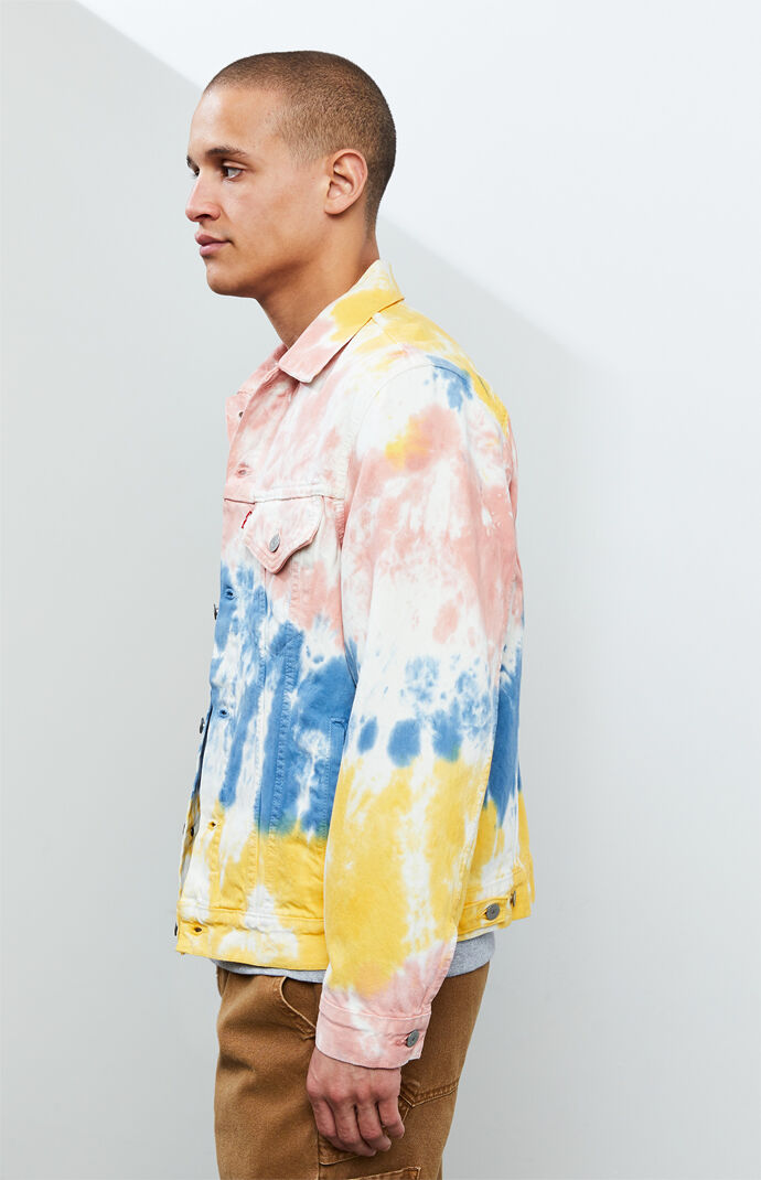levi's tie dye denim jacket