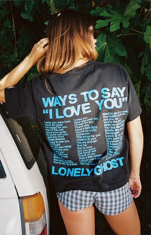 Black Ways To Say I Love You T-Shirt image number 1