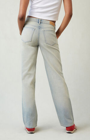 Jordyn Low Rise Straight Leg Jeans Light Blue Wash image number 4