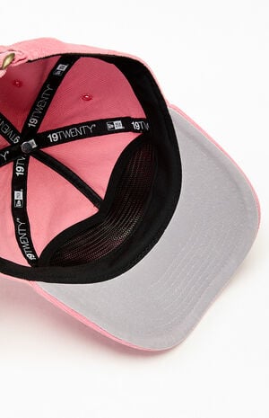 Pink Atlanta Braves Corduroy 19TWENTY Strapback Hat image number 5