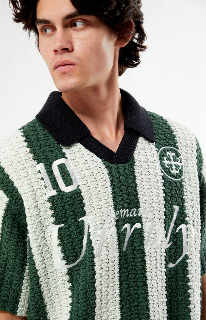 ⭐︎うさぎさん専用⭐︎Giorgio Armani ジグザグポロシャツ サイズ52 春夏用]ポロシャツ[ニット/ストレッチ/吸汗速乾/防シワ](22-AR7612