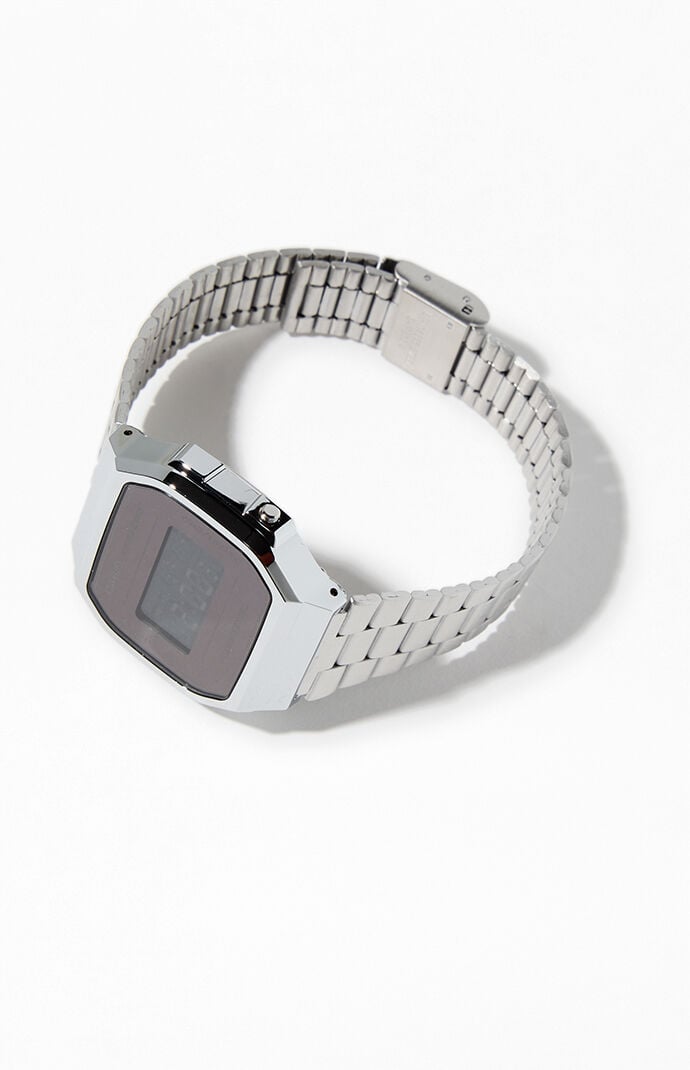 Casio Watches A168WEM-1VT Vintage Silver & Black Watch