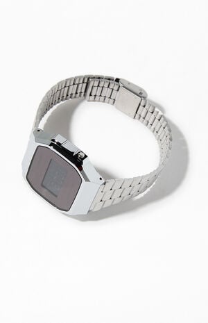 A168WEM-1VT Vintage Silver & Black Watch image number 2