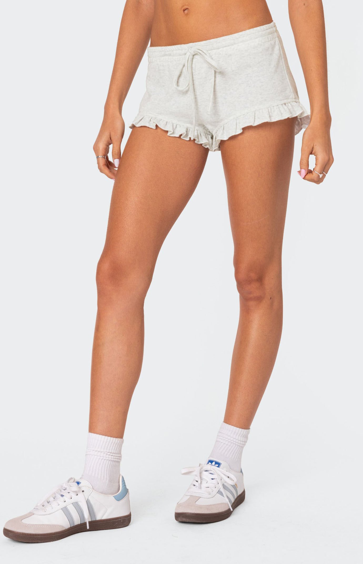 ♡THEREDTHREAD S ribbon micro shorts ♡ THEREDTHREAD / ザレッドスレッド】S ribbon micro shorts haze