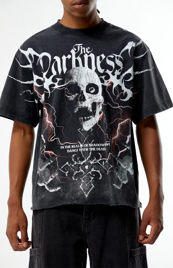 Pacsun The Darkness Cropped Boxy T-Shirt