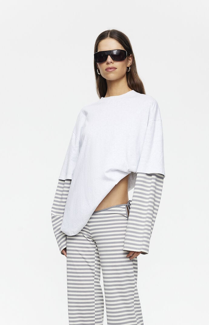 LIONESS Bottega Layered Long Sleeve Top