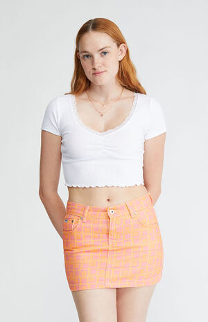 Doll Denim Mini Skirt image number 1