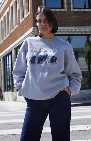 Light Blue Yosemite Bears Crew Neck Sweatshirt image number 1