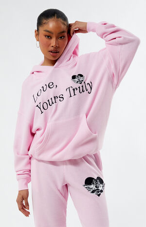 Yours Truly Thermal Oversized Hoodie image number 1