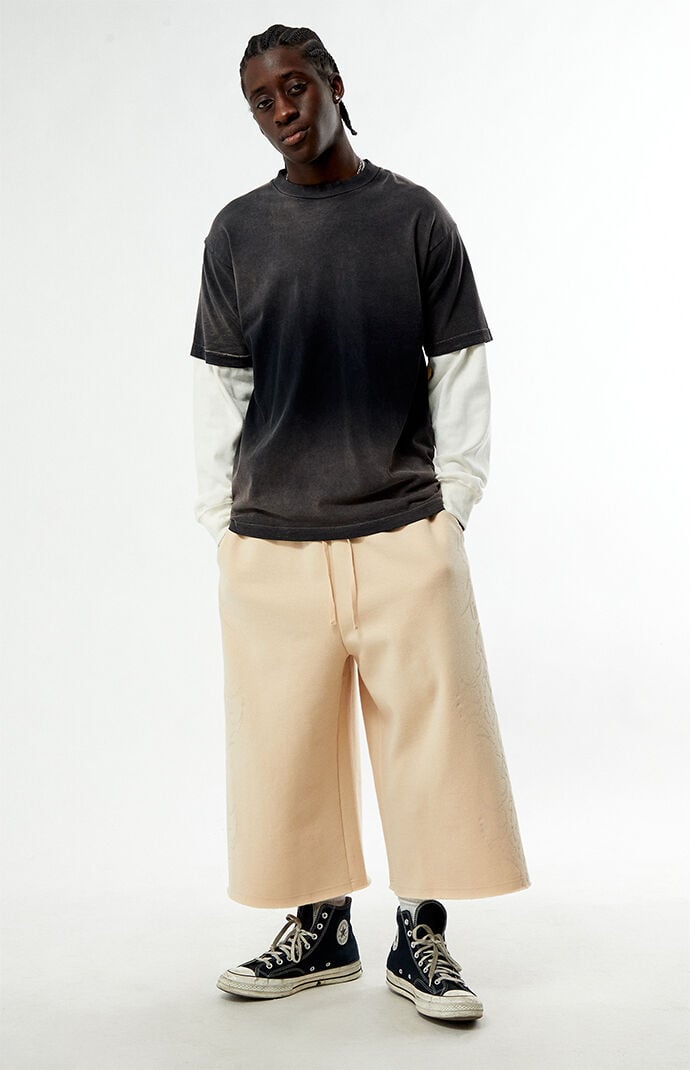 Civil Tan Cropped Baggy Sweatpants