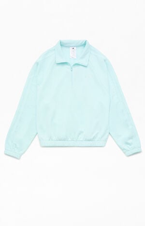 Kids Mint Half Zip Pullover Sweatshirt image number 1