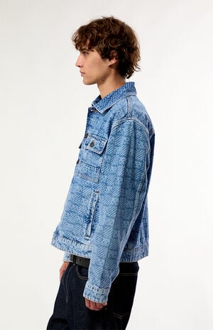 All-Over Logo Print Jean Jacket image number 3