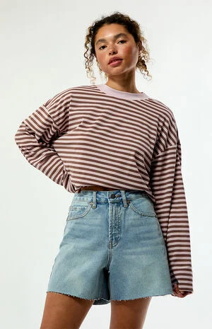 Riley High Waisted Cutoff Jean Shorts image number 1
