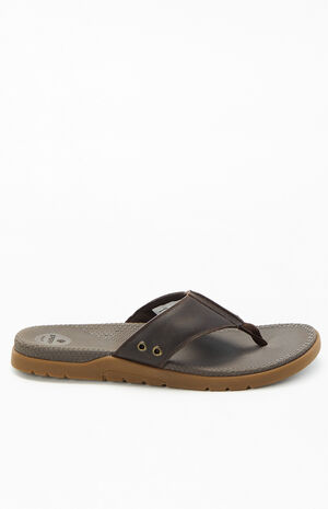 Brown Santa Cruz II Thong Sandals image number 1