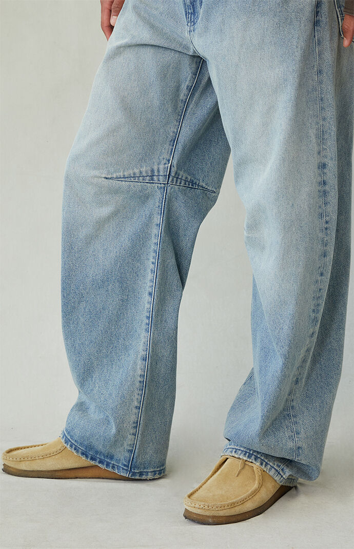Pacsun Mason Baggy Barrel Jeans Light Indigo