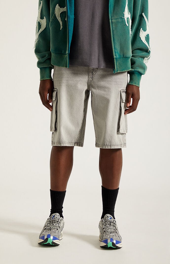 Pacsun Austin Extreme Baggy Cargo Denim Shorts