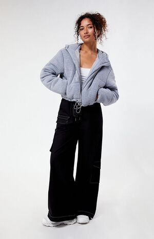 Knit Puffer Jacket image number 4