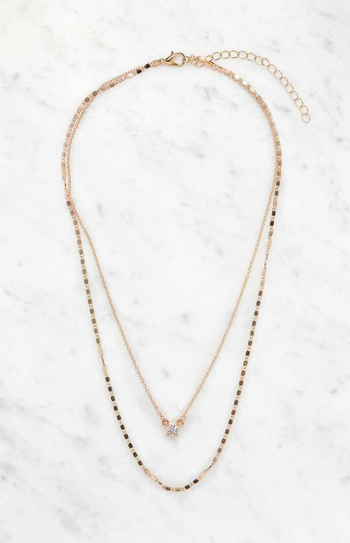 Simple Gem Stone Necklace