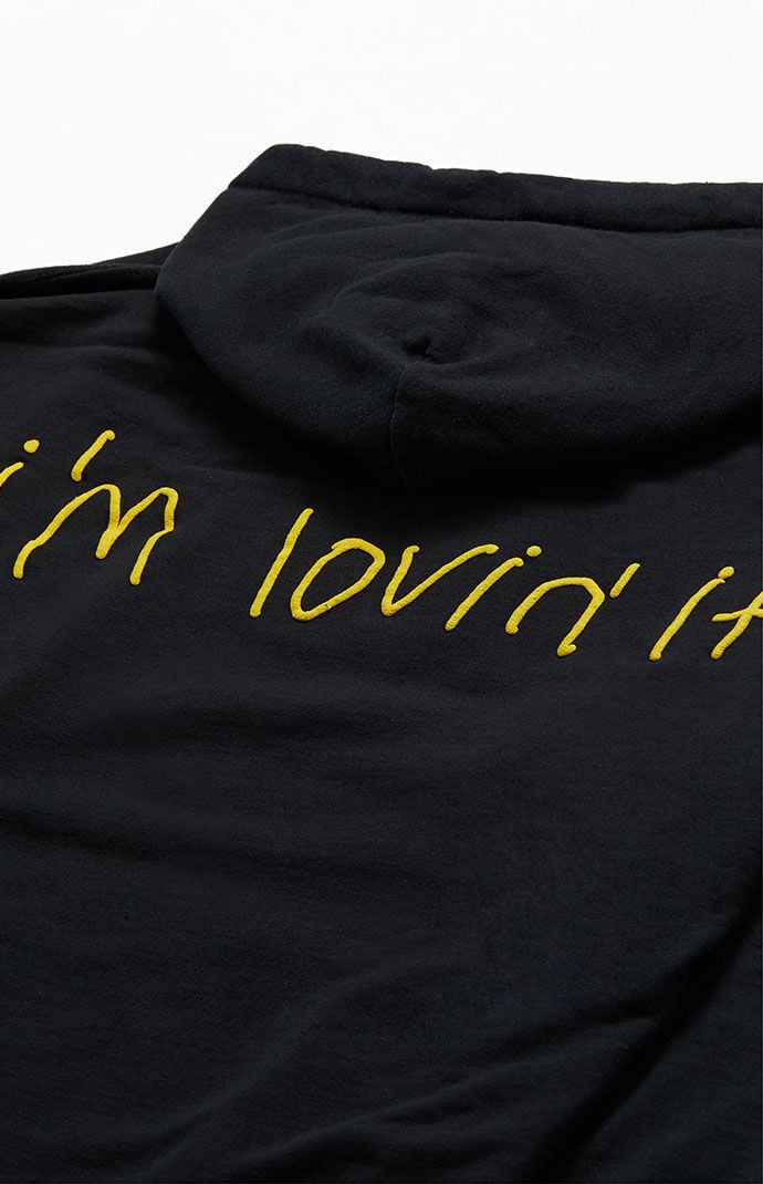 Travis scott x mcdonald's billions served hoodie washed black on sale