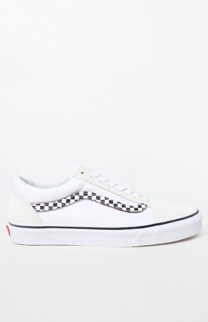 vans with checkered stripe