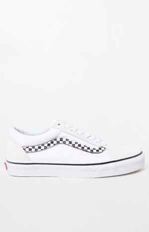 Sidestripe V Old Skool White Shoes image number 3