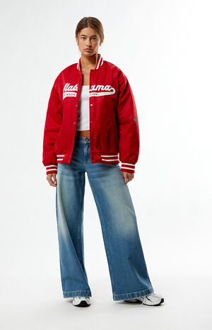 Alabama Crimson Tide A-Game Varsity Bomber Jacket image number 5