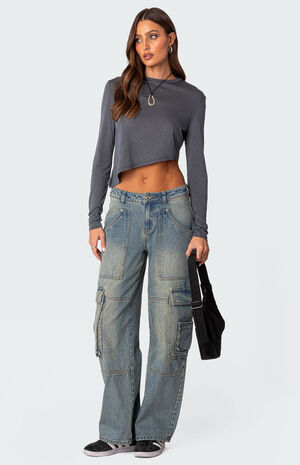 Asymmetric Long Sleeve T-Shirt image number 2