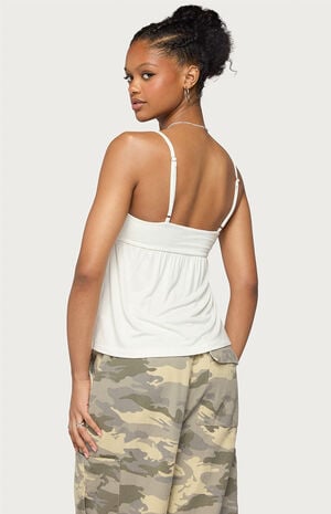 Michey Babydoll Tie Tank Top image number 3