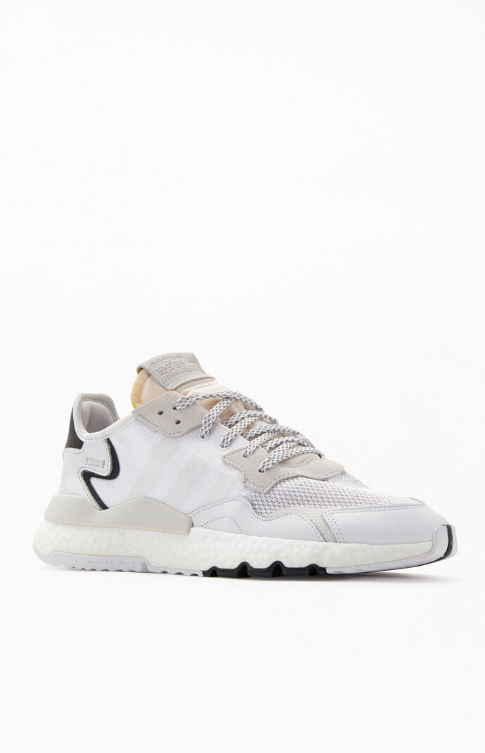 nite jogger adidas white