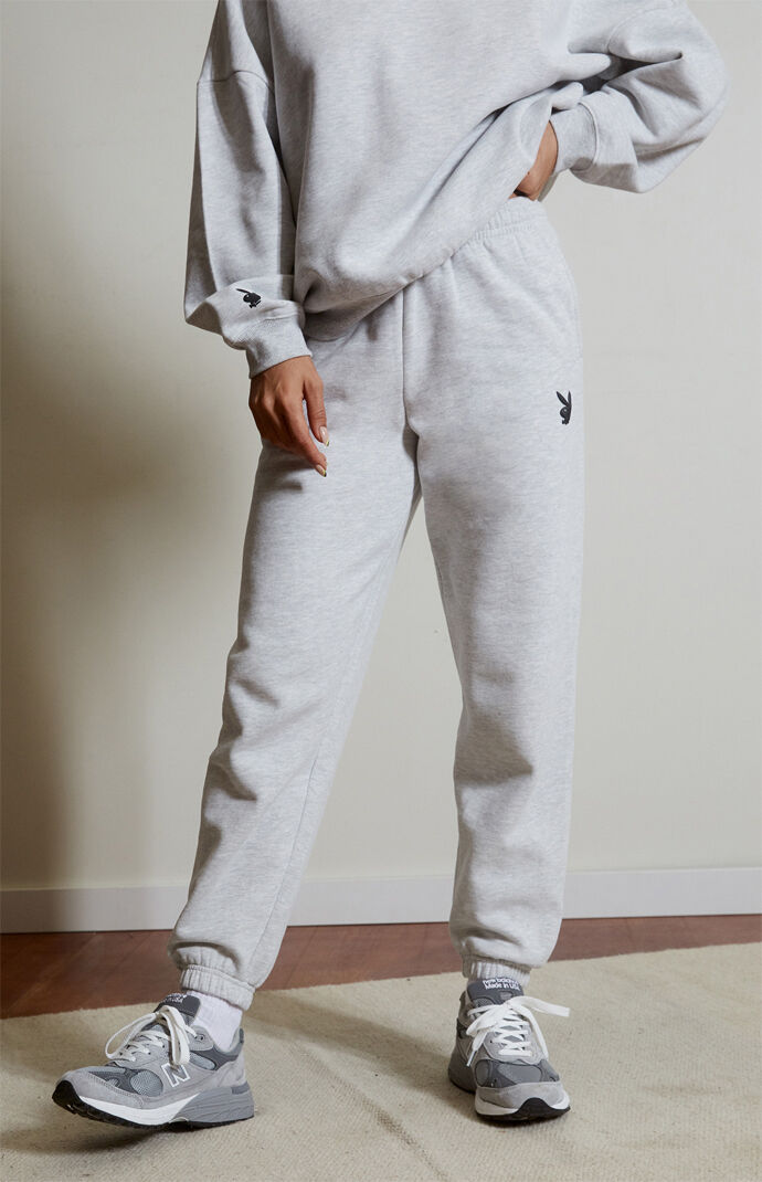 pink playboy sweatpants womens