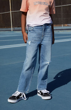 Medium Blue Relaxed Fit Jeans image number 1