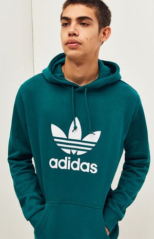 adidas Turquoise Trefoil Hoodie | PacSun