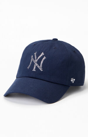 NY Yankees Rhinestone Logo Dad hat image number 4