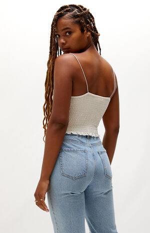 Smocked Bodice Cami Top Smocked Bodice Cami Top image number null