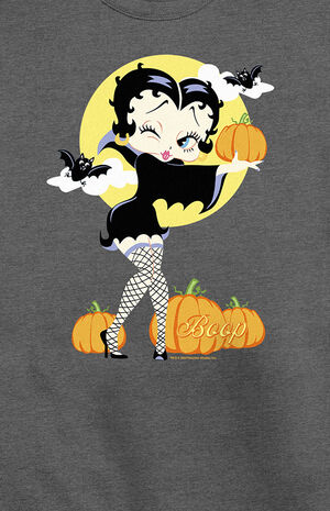 Betty Boop Pumpkin Crew Neck Sweatshirt image number 2
