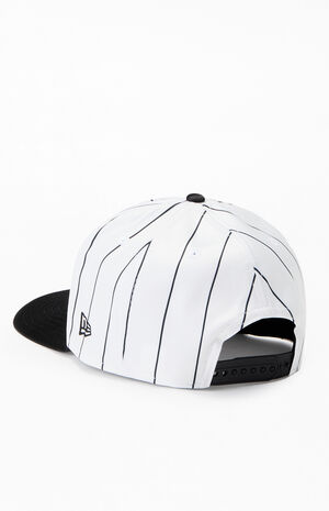 Chicago White Sox 9FIFTY Satin Pinstripe Snapback Hat image number 3