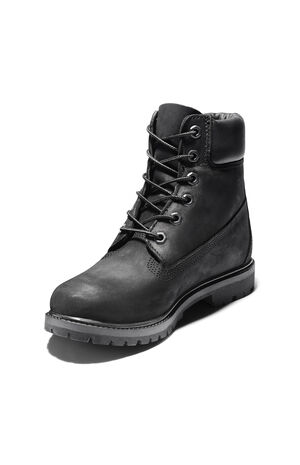 Women's Black Premium 6inch Lace-Up Waterproof Boots image number 12