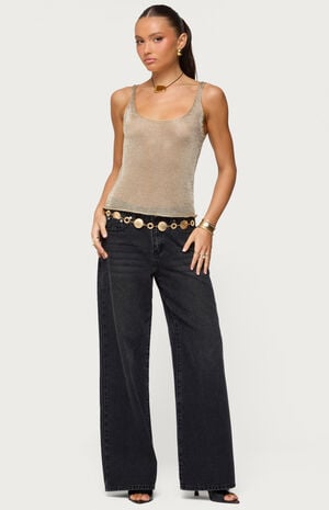 Meena Shiny Knit Tank Top image number 5