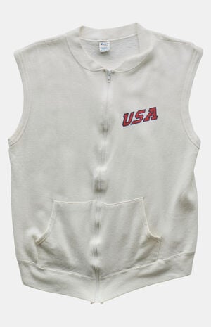 80s USA Champion Zip Crew Neck Sweatshirt image number 1