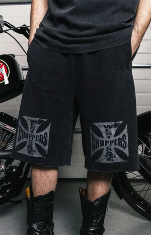 Logo Baggy Fleece Sweat Shorts image number 1