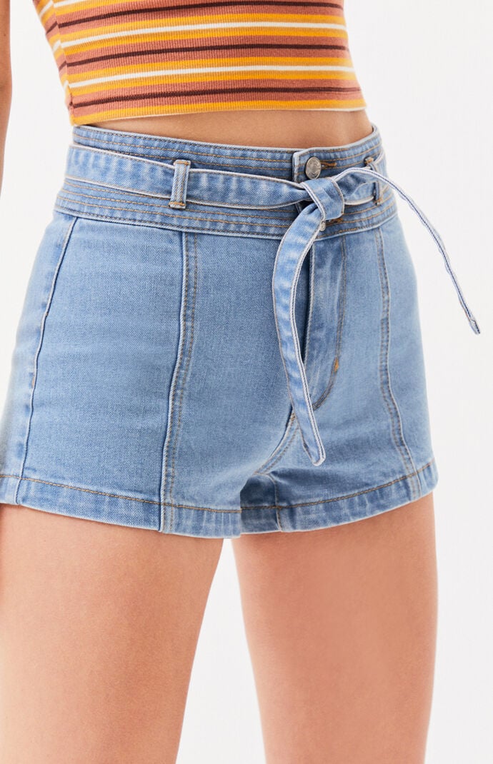 denim shorts blue