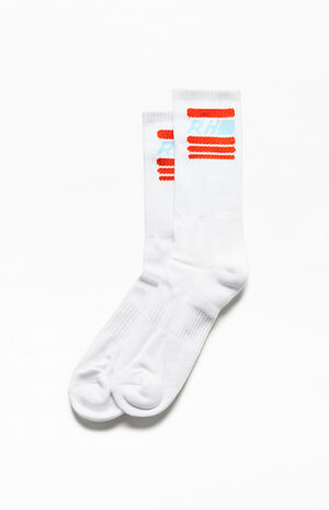 White Rhacer Crew Socks image number 1
