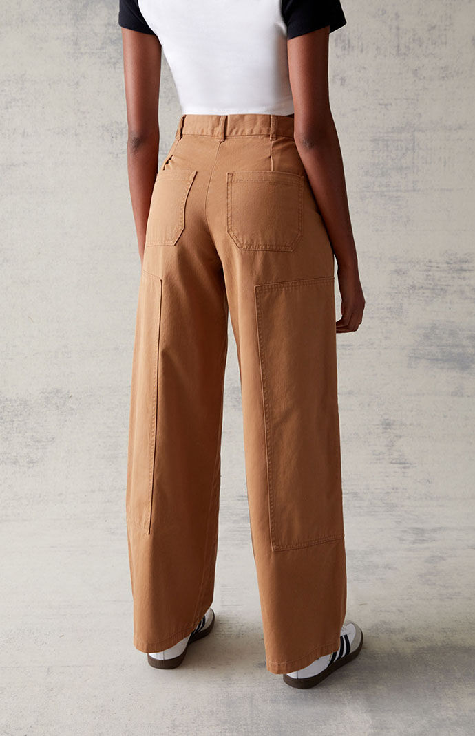 Pacsun Brown Wide Leg Trousers | PacSun