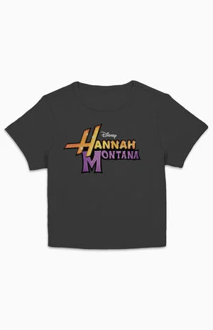 Hannah Montana Glam Logo Cropped T-Shirt image number 1