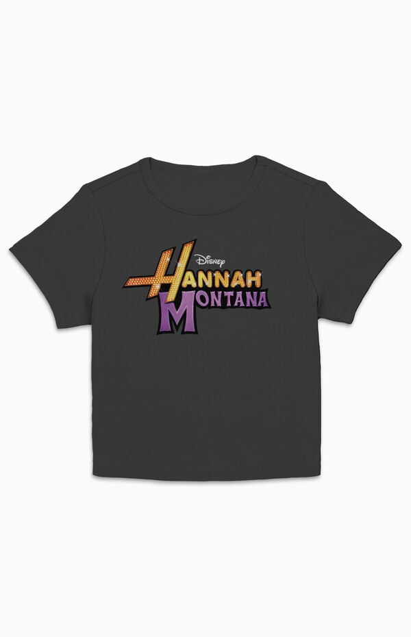 Hannah Montana Glam Logo Cropped T-Shirt