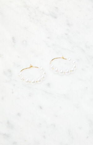 Beaded Pearl Earrings image number 2