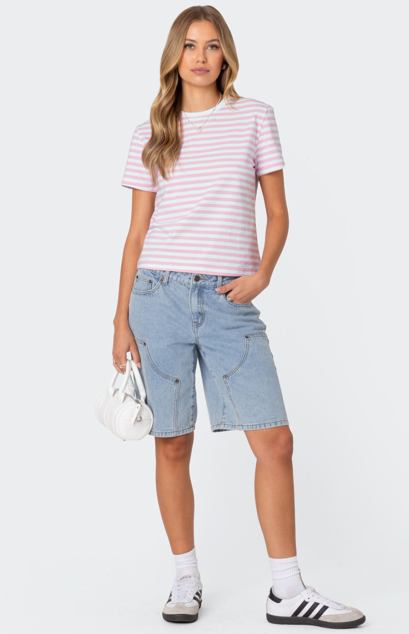 Edikted Callahan Striped T-Shirt