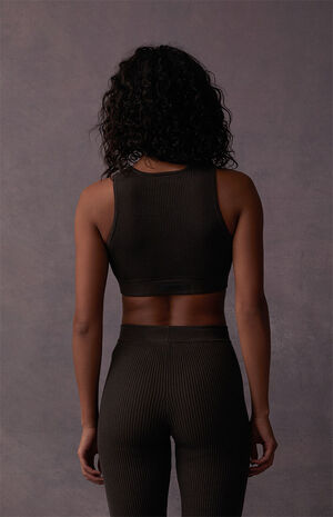 Women's Off Black Sport Tank Top image number 3